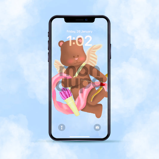 Digital Down-load • Single Cupid Bear Wallpaper